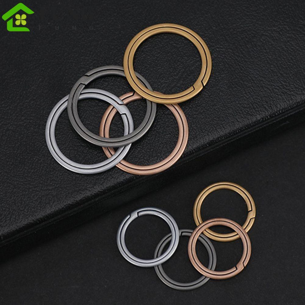 FUNG Titan Vòng Chìa Khóa Bền DIY Hợp Kim Titan Keyfobs EDC Siêu Nhẹ Mặt Dây Chuyền Nhẫn Nam Quà Tặn