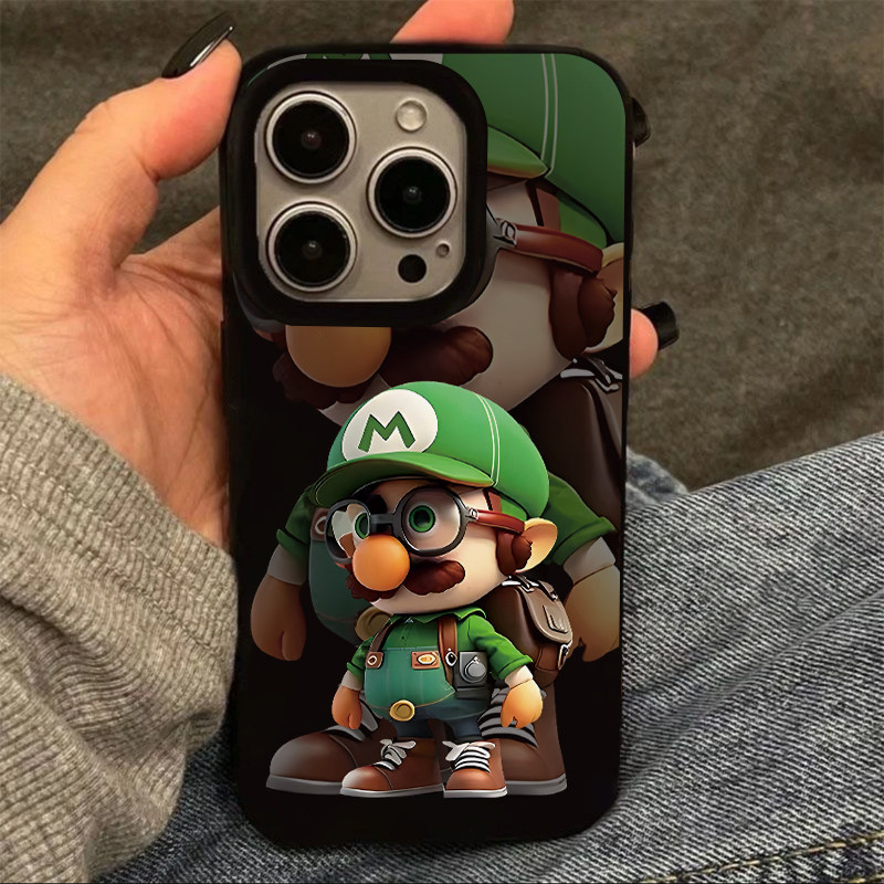 Green Mario Thích hợp cho iPhone16pro Apple 17promax Jelly Vỏ điện thoại 17plus Niche 14 / 13 / 12 /