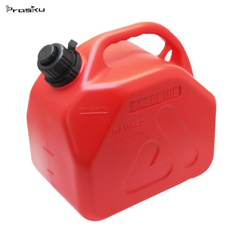 Prasku 5L / 10L Gas Can Chống Trơn Trượt Chắc Chắn Di Động Tiện Lợi Lưu Trữ Xăng Có Thể Chống Rò Rỉ 