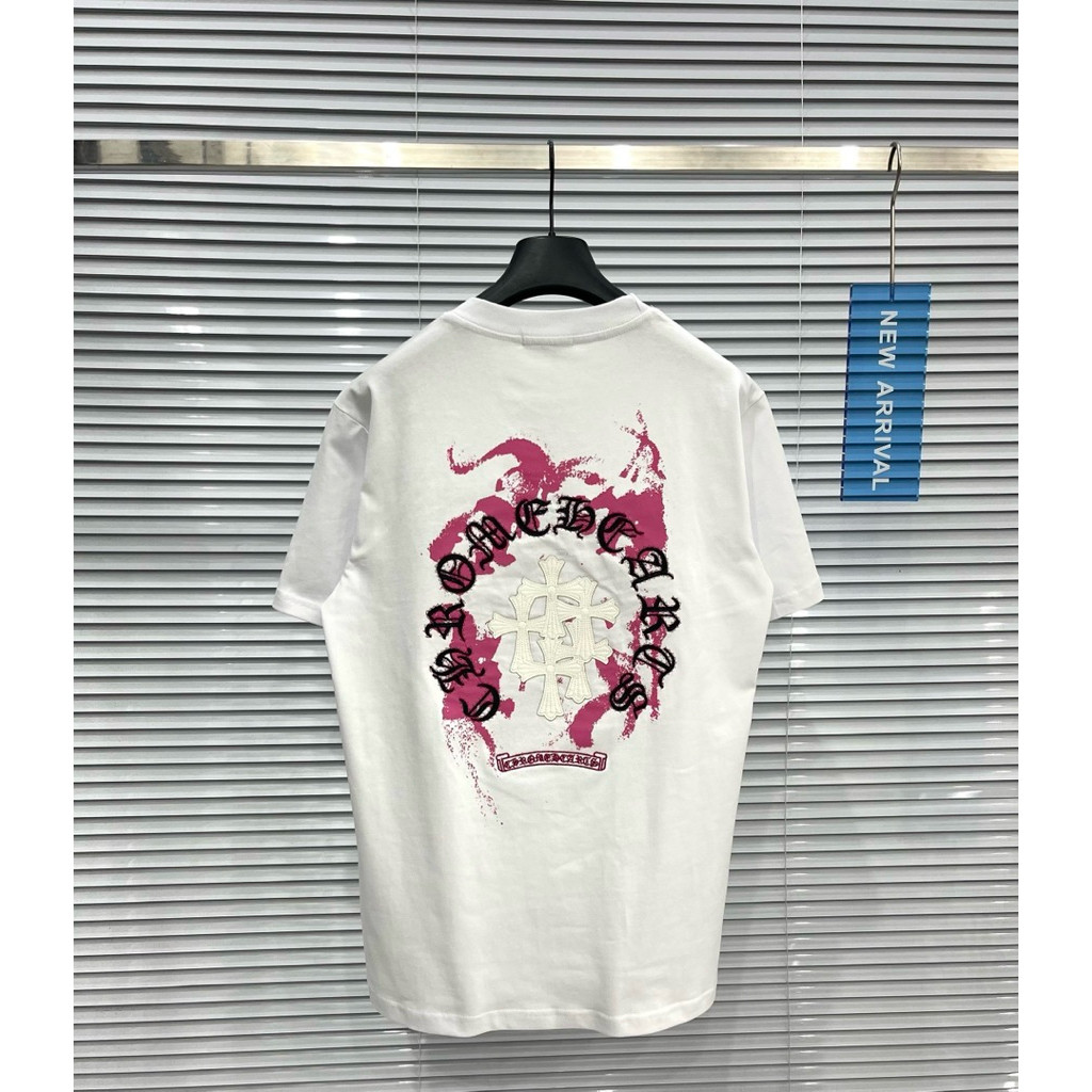 Áo thun 100% Cotton in hình cổ điển Chrome Heart có sẵn 0123