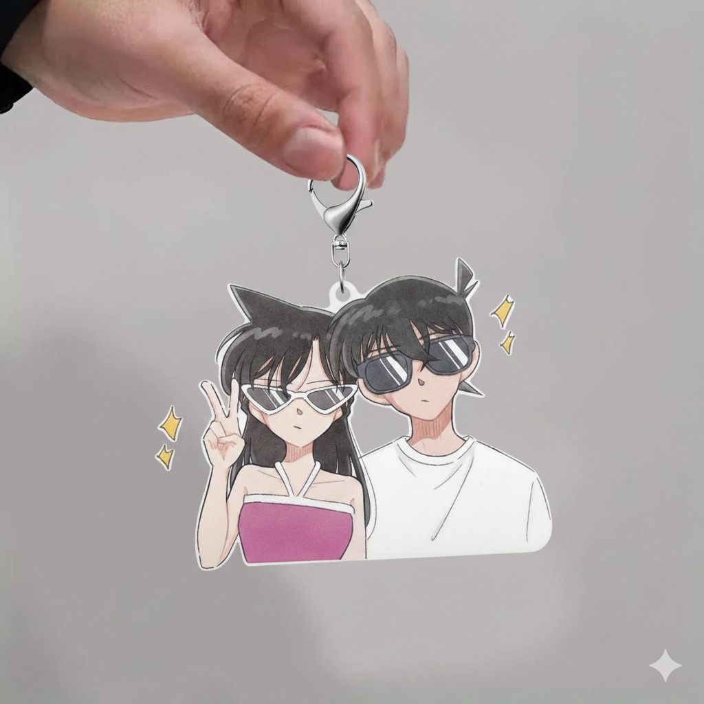 Móc khoá đôi " Shinichi Kudo & Ran Mori "