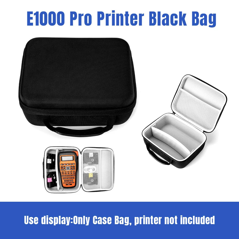 Túi đựng tương thích với E1000 PRO Nhãn Máy in lưu trữ Nhãn dán Máy tạo nhãn Túi tổ chức