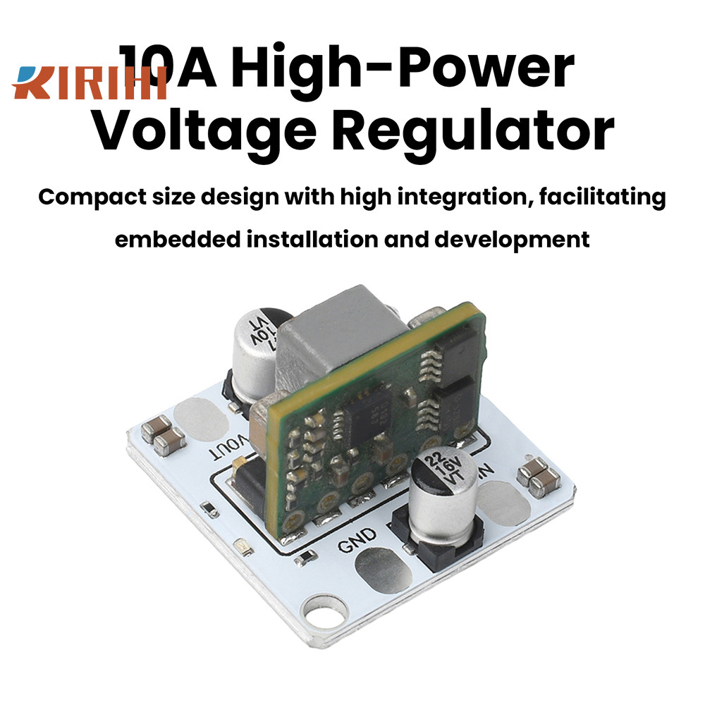 RIRIHI DC9-14V đến 5V/4.2V/3.3V Đầu ra DC-DC Mô-đun cấp nguồn điều chỉnh công suất cao 10A