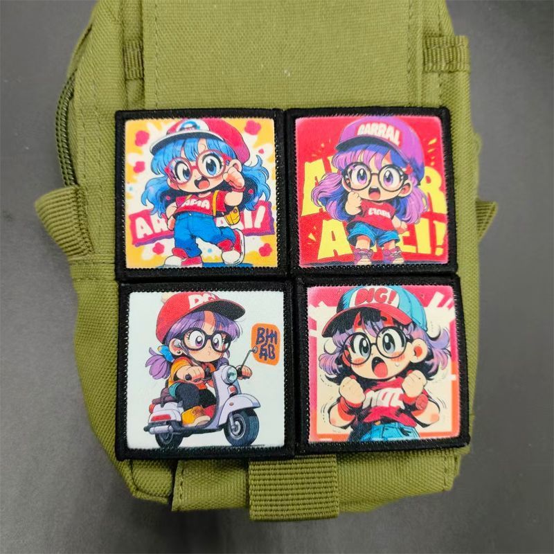 [Miếng dán Velcro tùy chỉnh] YWP.Cute Anime Dragon Ball Arale Cartoon Morale Chapter 3D Velcro Patch