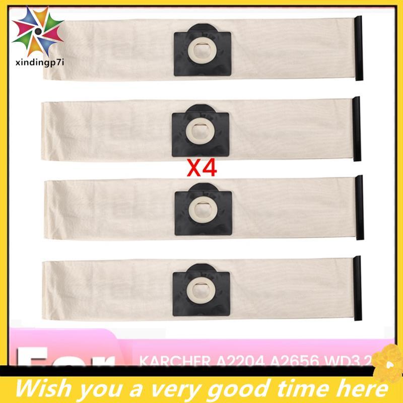 4 Túi Bụi Cho A2004 A2204 A2054 A2656 WD2 WD3 Bộ Phận Máy Hút Bụi Có Thể Giặt Túi Lọc