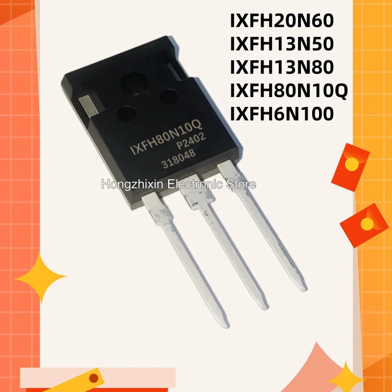 5 Chiếc IXFH20N60 IXFH13N50 IXFH13N80 IXFH80N10Q IXFH6N100 TO-247 MOSFET 20N60 13N50 13N80 80N10 6N1
