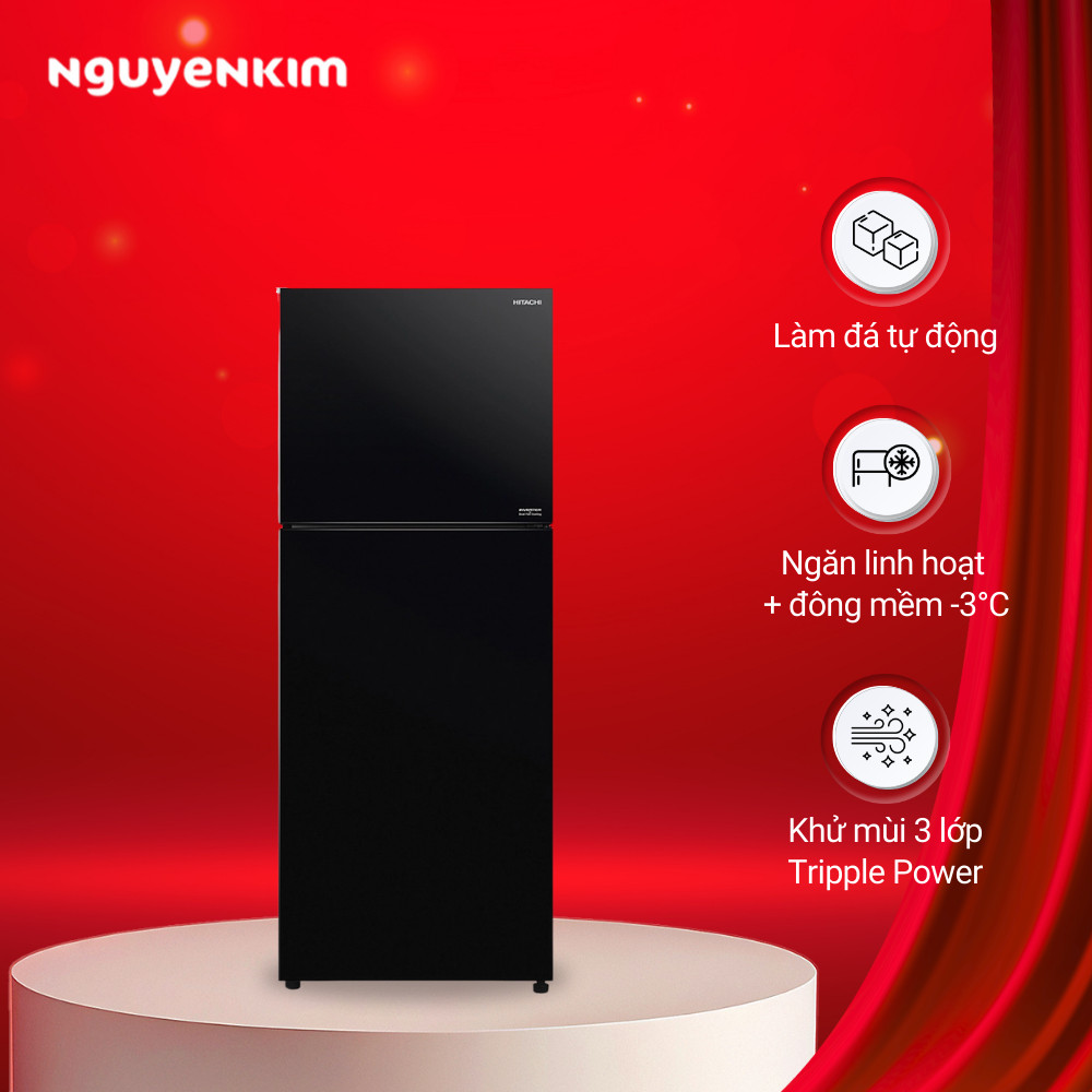 Tủ lạnh Hitachi Inverter 349 lít R-FVY480PGV0 (GBK)
