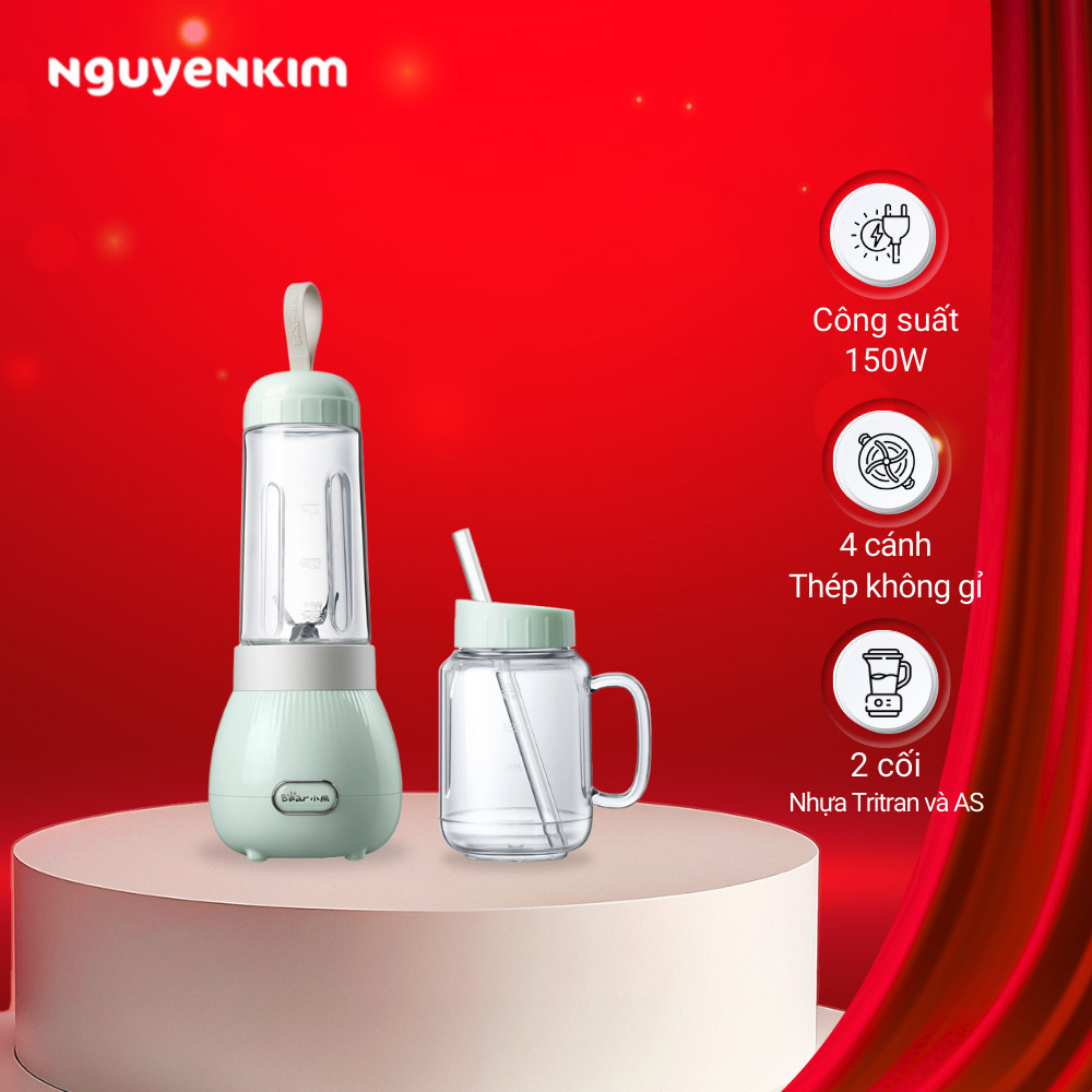 Máy xay sinh tố Bear LLJ-C04W1 Xanh
