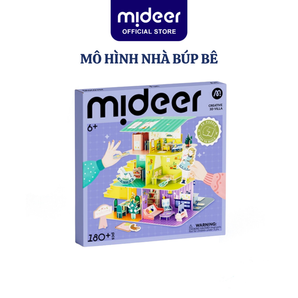 Mô Hình Nhà Búp Bê Mideer Mô Hình Nhà Biệt Thự DIY Creative Villa