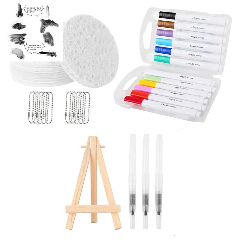 Puffy Popcorn Họa Tiết Bộ Tranh Magic Puffy Paint, 3D Vẽ Magic Canvas Bọt Biển DIY Bong Bóng Vẽ Bút