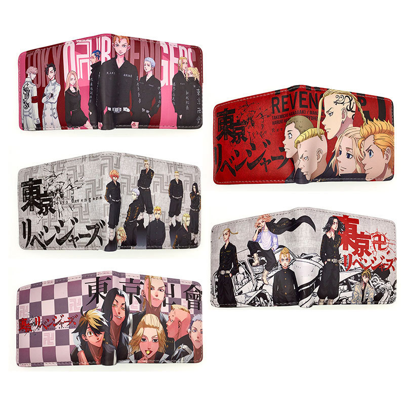 Ví đựng tiền xu K KWV8 Ví PU Tokyo Swastika Avengers Sano Manjirou Ví