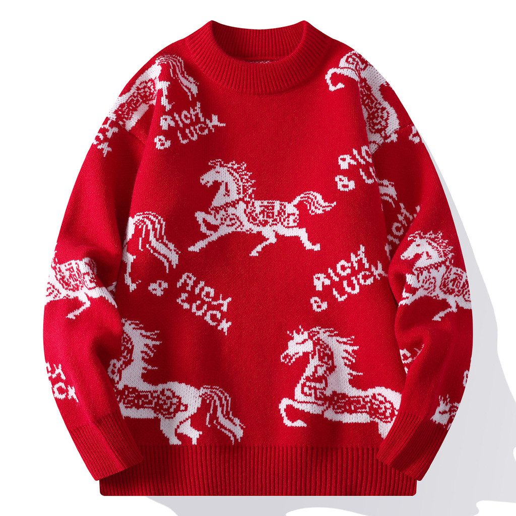 Áo Len Nam Ann Magenta Dệt Kim Cho Thanh Niên, Thời Trang Và Ấm Áp