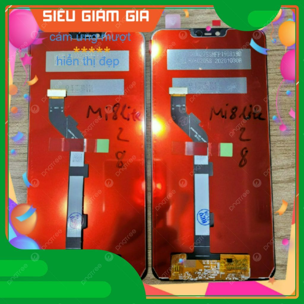 >< Màn ĐT XM Mi8 Lite / Mi8lite / Mi Note 6 (tặng keo, cường lực)