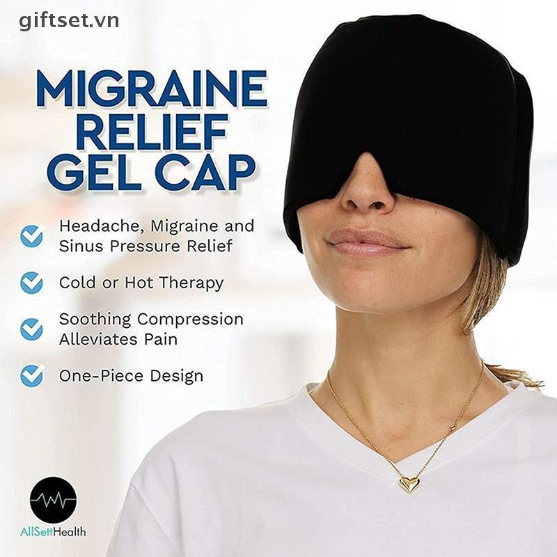 COD Giảm Mũ Trùm Đầu Giảm Đau Migraine Gel Ice Cap Lạnh Nén Trị Liệu Nắp Băng Quấn Đầu Pa Mặt nạ Mắt