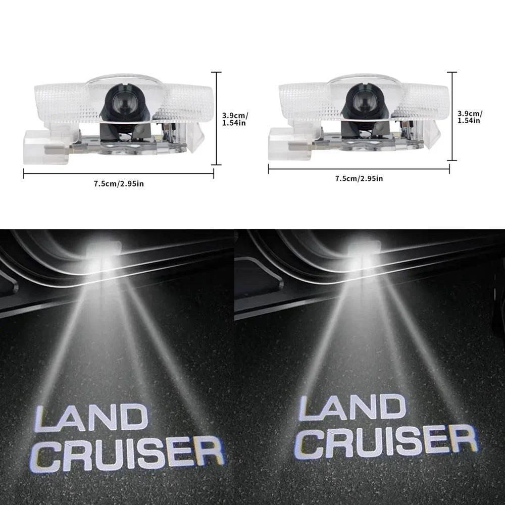 Land Cruiser Huy Hiệu Logo Đèn Bóng Cửa Đèn Cho Xe Toyota Land Cruiser LC300 LC200 2009-2023 Toyota 