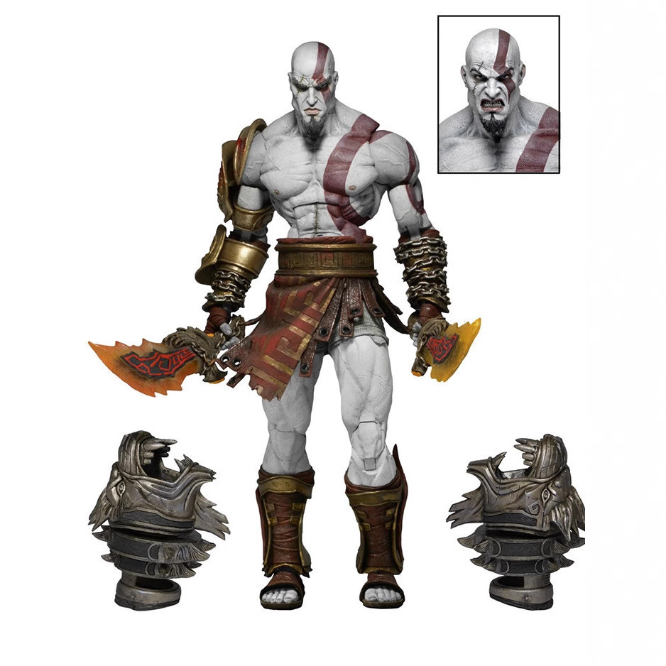 NECA God of War 3 Ultimate Kratos Kratos Kratos Kratos Đóng Hộp Hình Cao Cấp Đồ Trang Trí Mô Hình-Đồ