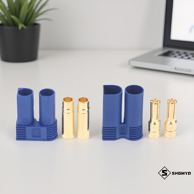 SHGMYD > 5 / 10 Cái Nam Nữ Mạ Vàng Chuối Cắm EC5 Bộ Kết Nối Cho RC Mạch Nam Nữ Viên Đạn Phần Mới