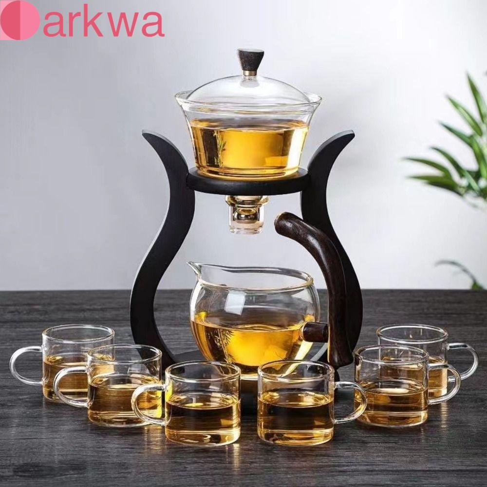 DARKWA Lazy Kungfu Tea Set Xoay Cover Bát An Toàn Người Lớn