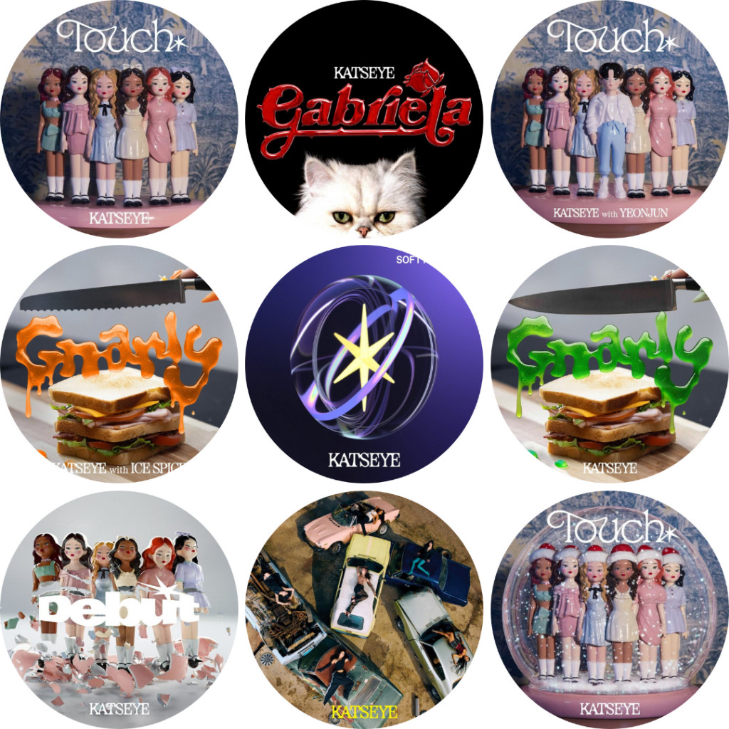 HUY HIỆU CÀI ÁO | Katseye Discography Album Cover Button Badge - Pin Size 58mm