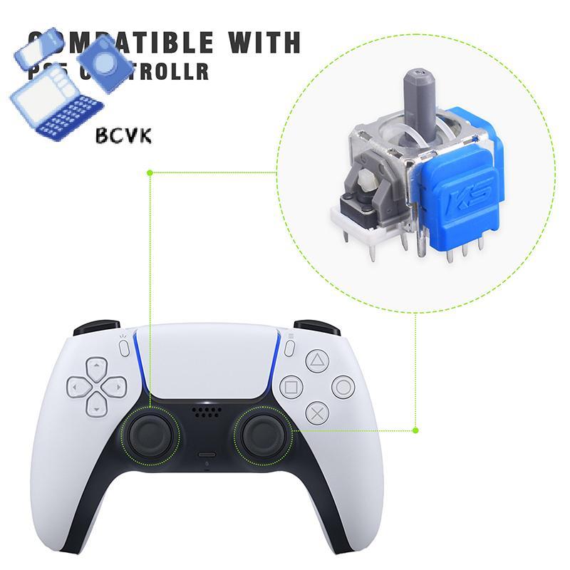 [BCVK] Thay thế 3D Analog Hall Effect Joysti cho Bộ điều khiển trò chơi Playstation 5 Bộ phận sửa ch