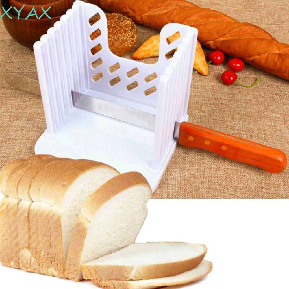 XYAX Hướng dẫn cắt XYAX Khuôn cắt lát Bagel Loaf Nhựa nối Sandwich Bánh mì nướng cắt