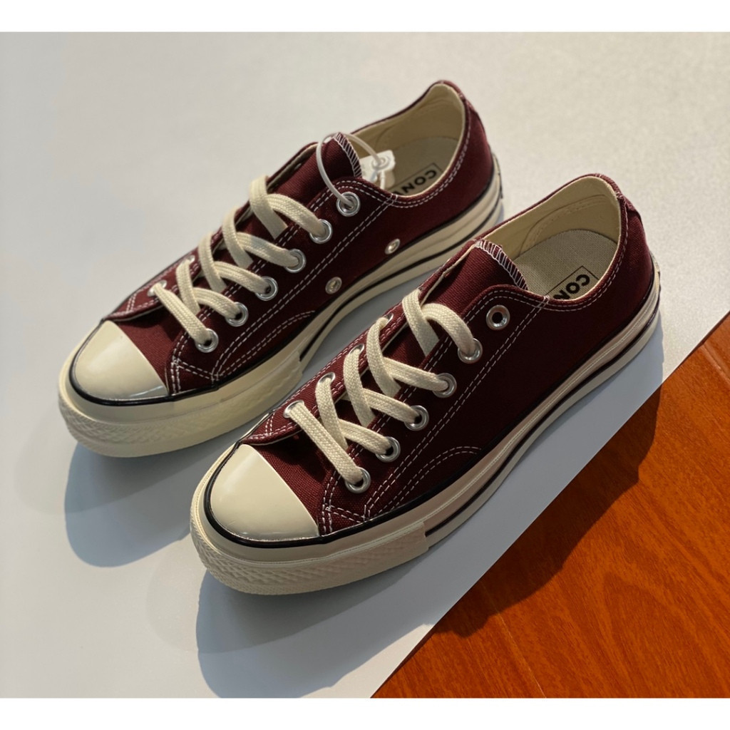 Giày thể thao cổ điển VERS Wine Red Low-Top dành cho nam và nữ-B251