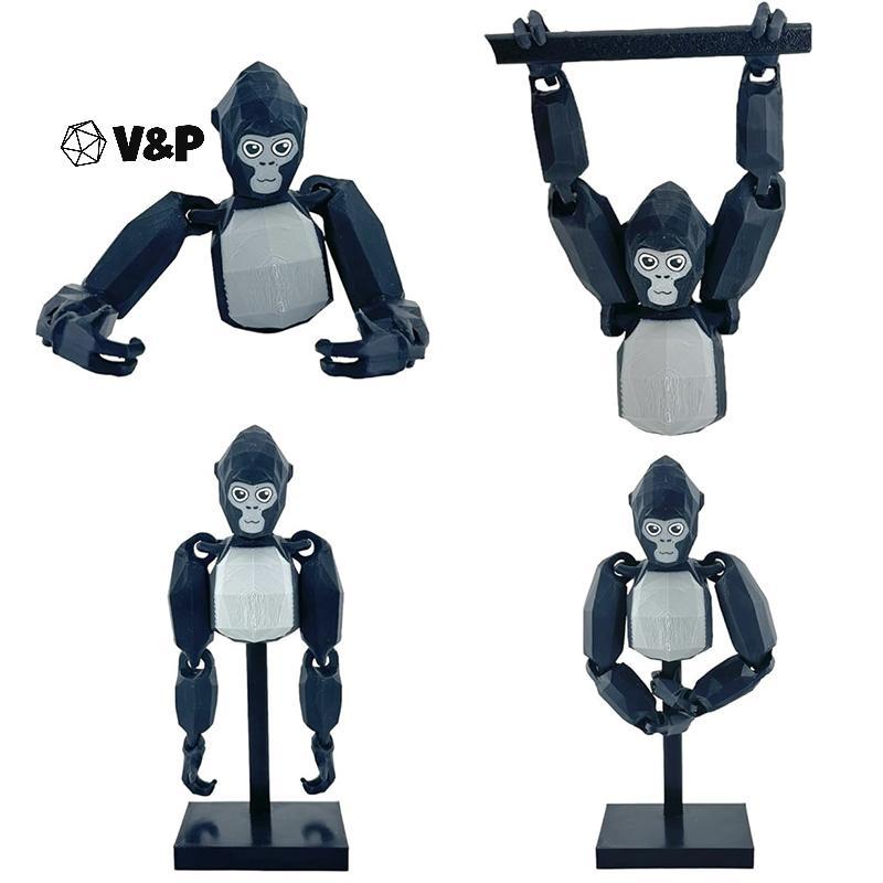 V & P Gorilla Tag Monke Búp bê in 3D Đồ chơi động vật hoạt hình Sinh nhật Giáng sinh cho trẻ em Đồ c