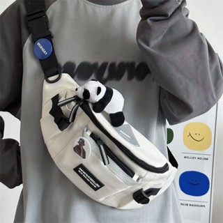 Túi Messenger Nam Nhật Bản Bông Tai Kẹp Thể Thao Phong Cách Hàn Quốc Xu Hướng Phù Hợp Với Sinh Viên Dung Tích Lớn Đi Xe Đạp Túi Eo 03.01