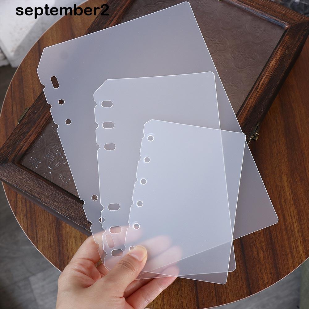 SEPHL Notebook Divider Matte Universal Board Page Trong suốt Giấy bên trong Chương trình nghị sự Pla