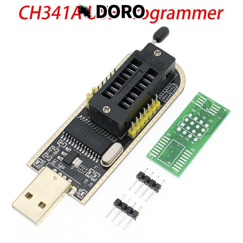 Lập trình viên DORO CH341A Chính hãng cho EEPROM 93CXX / 25CXX / 24CXX SOP8 Kẹp thử nghiệm Mô-đun US
