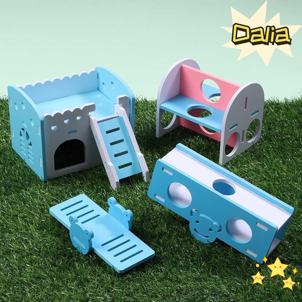 DALIA Hamster House Hedgehog Swing Gỗ Gerbil