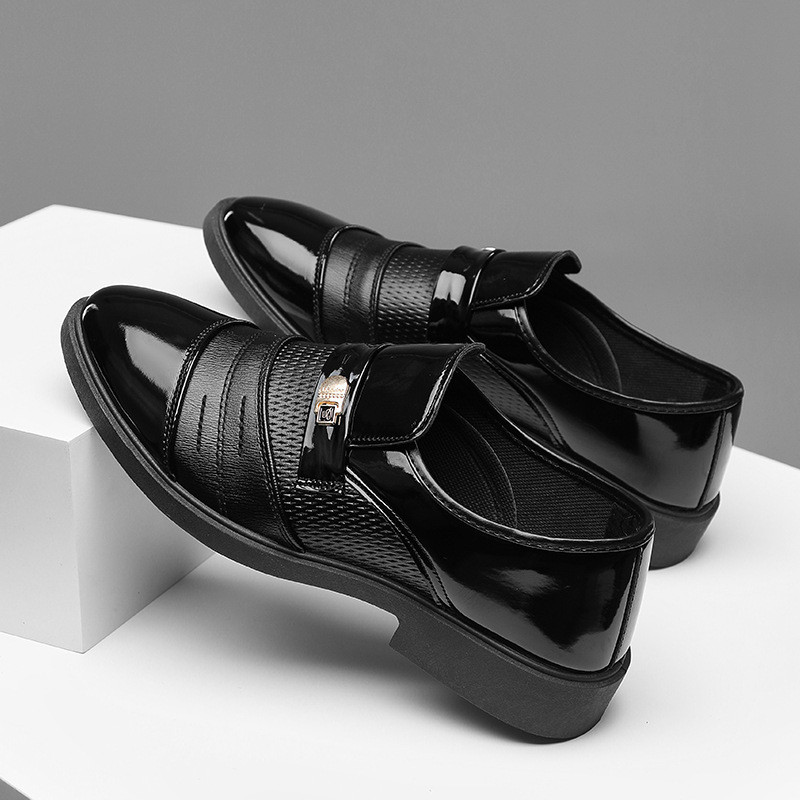 Size Lớn Giày Da Trang Trọng Nam Thanh Niên Phiên Bản Hàn Quốc Đen Công Sở Giày Nam Anh Giày Da / H3