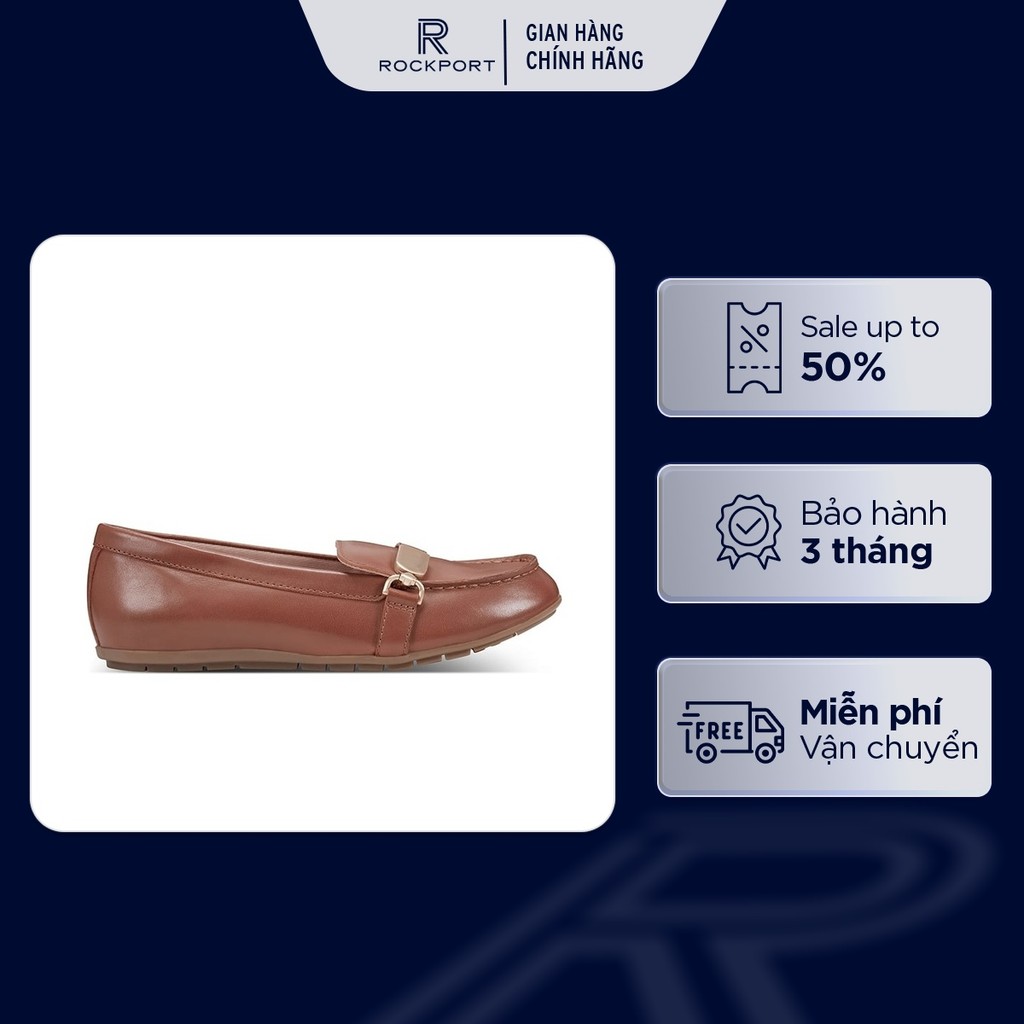 Giày Lười Nữ Rockport Daniela Moccasin Loafer DANIELAMNA01 244 | Da Cao Cấp, Hiện Đại, Bước Đi Êm Nh