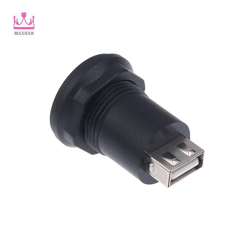 Maxrrh USB C Nữ Sang USB Một Đầu Nối Nữ Tròn Flush Panel Gắn Bộ Chuyển Đổi Mở Rộng Đầu Vách Ngăn Đi 