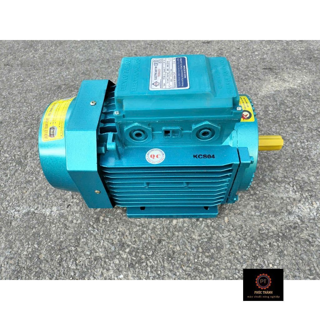 Motor điện TOFACO 1 Pha 220V 3.5KW( 5hp) tua nhanh 2900v/p dây đồng Hàn Quốc
