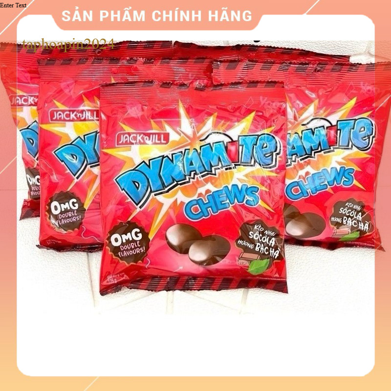 Kẹo Socola 3 Viên Dynamite Chews Hương Socola bạc hà Gói 125g ( Đỏ ) ...