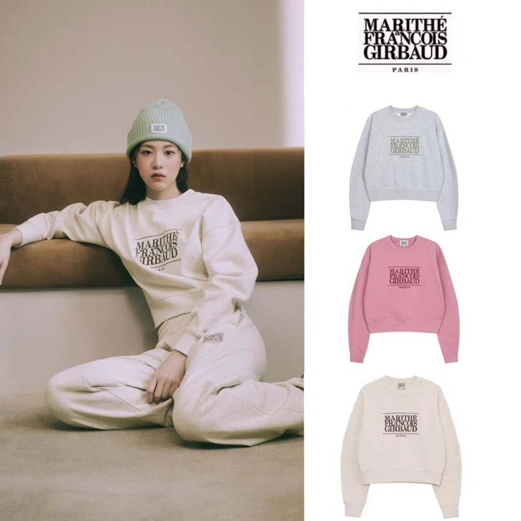 Marithe Autumn and winter Korean niche trendy brand sweatshirts jennie Chae Jeong-won's same style l