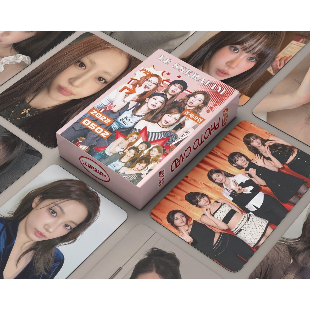 50-55 Chiếc LE SS Laser HOLOGRAPHIC LOMO Cards Đêm Hoàn Hảo Dễ Dàng Album Sakura CHAEWON YUNJIN KAZU