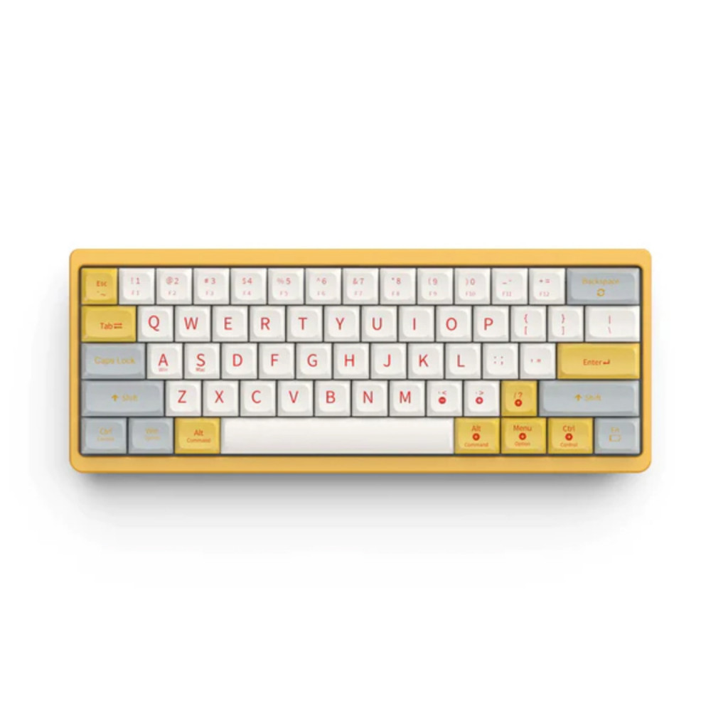 Bàn phím cơ Cidoo ABM641 Dual mode (Vỏ nhôm, Yellow Swich) - Hàng chính hãng