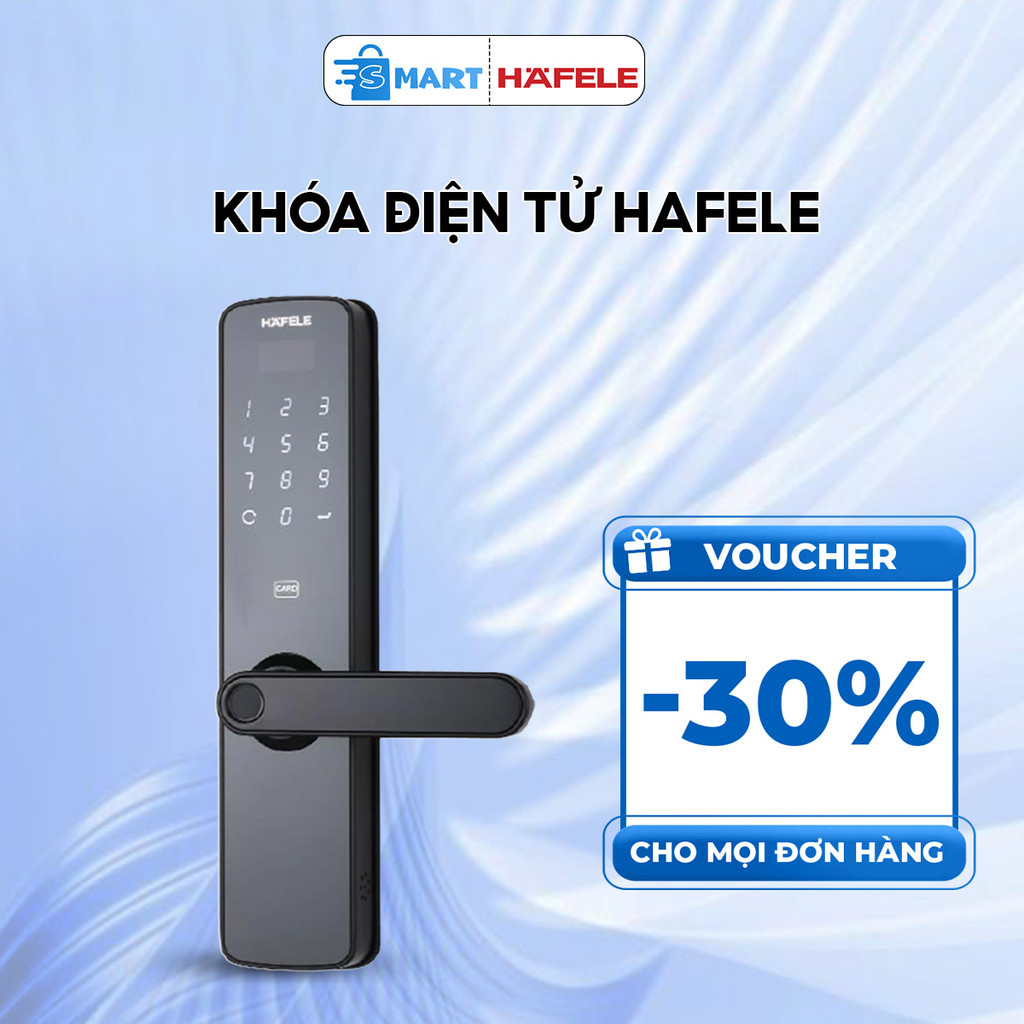 Khóa điện tử Hafele DL7100 - M91205498 màu đen có hỗ trợ phí lắp đặt [HAFELE-THANH LÝ]