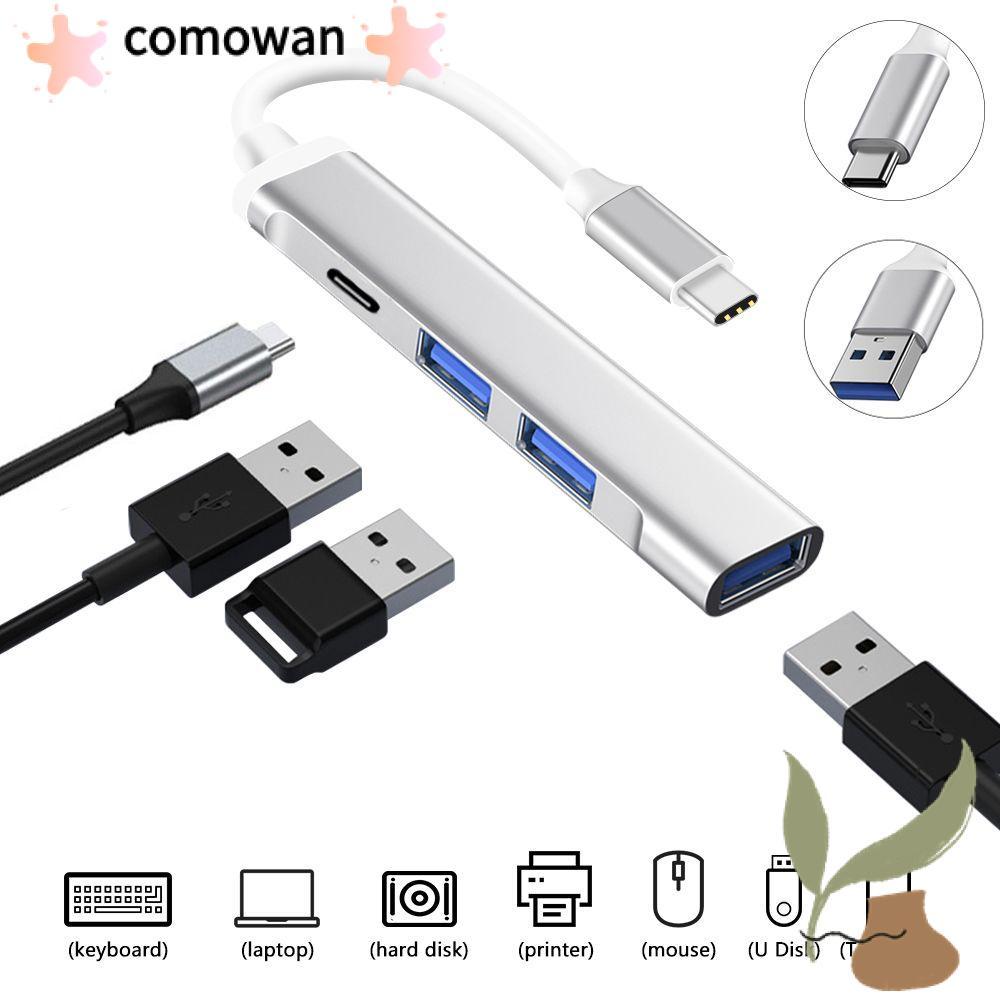 COMOWAN USB C HUB Laptop PC Splitter Bộ chuyển đổi OTG Dock Station cho Dell