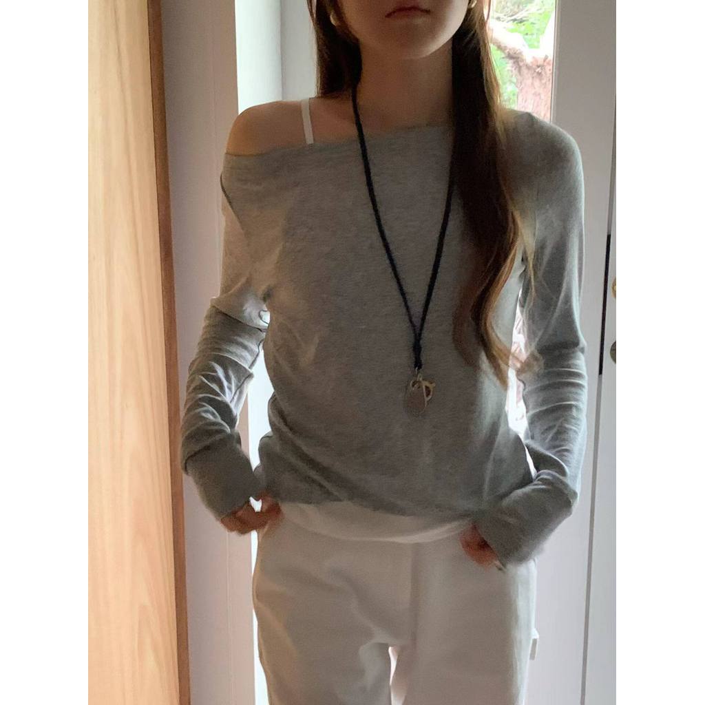 <[SR-STUDIO] Ounce 2026 - Áo Khoác Mới Mùa Xuân, Vai Mỏng Tay Dài, Phong Cách Hàn Quốc