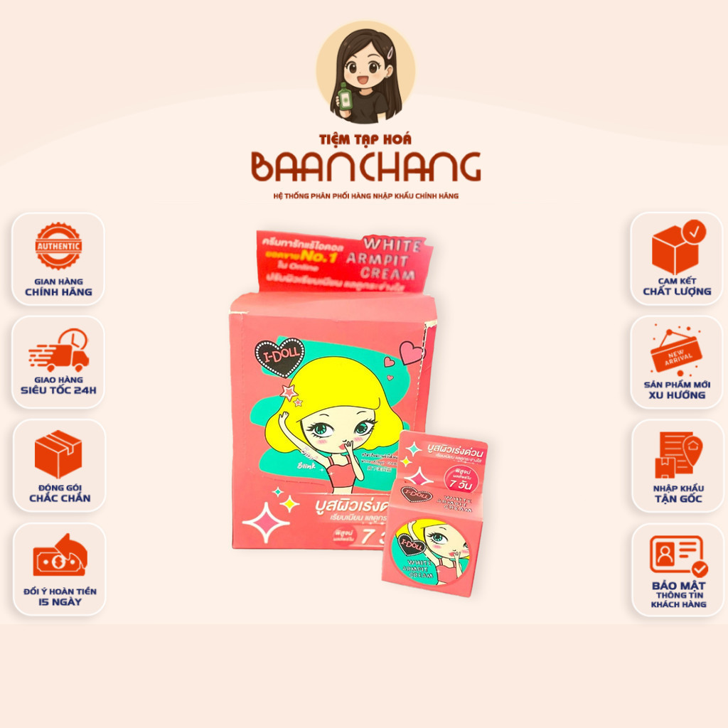 [CHÍNH HÃNG] Kem dưỡng thâm nách IDOL WHITE ARMPIT CREAM