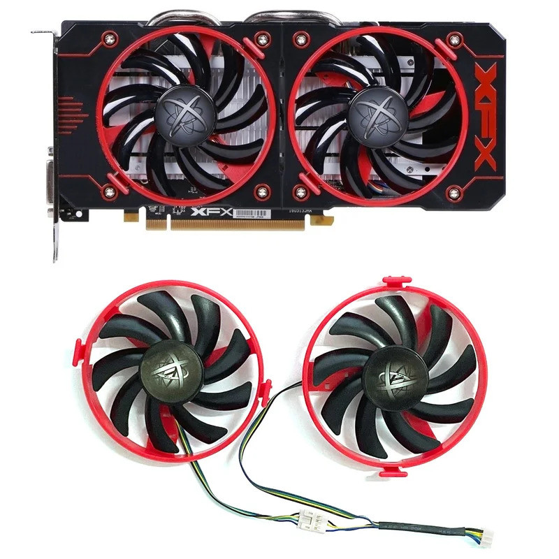 FDC10U12S9-C 4PIN XFX RX 460 GPU QUẠT Cho XFX AMD Radeon RX 460 Quạt Làm Mát Đồ Họa