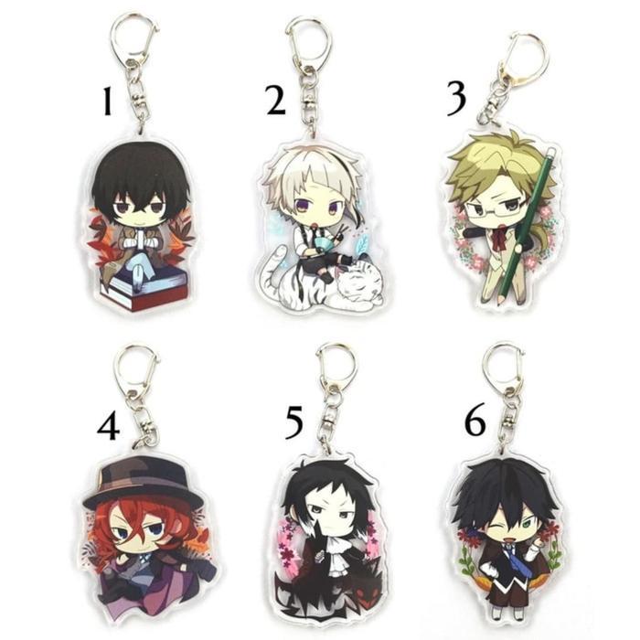 Keychain Bungou Stray Dogs Character (6 varian)