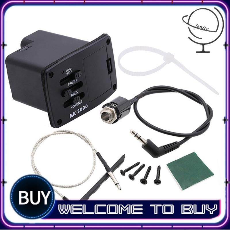 Xe Bán Tải UK-2000 Ukulele Mini Guitar Pickup 2 Ban Nhạc UK2000 EQ Equalizer Hệ Thống Cho Đàn Ukulel