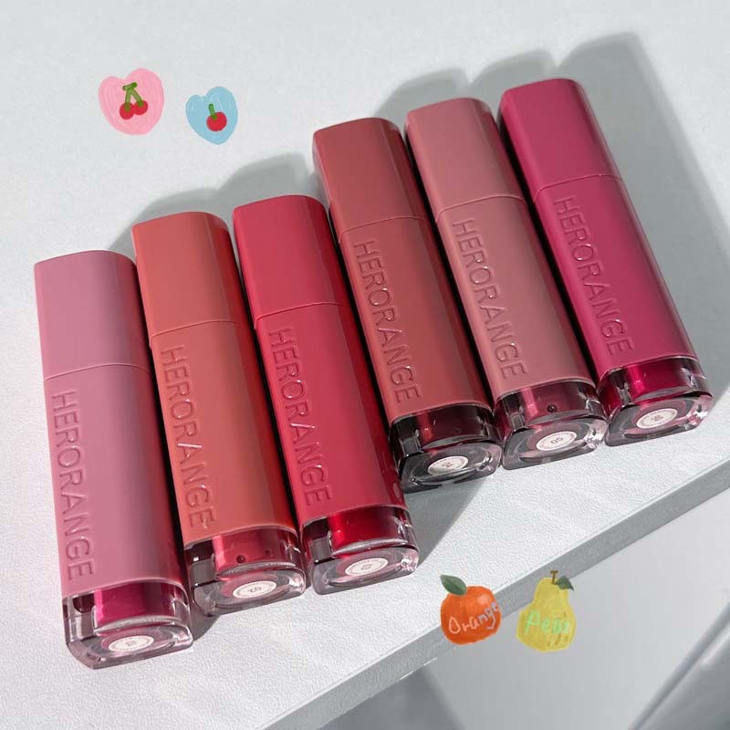 HERORANGE ~ HERORANGE Mirror Gloss Lipstick Cloud Mirror Water Gloss Glass Lip Gloss Long-Lasting Dư