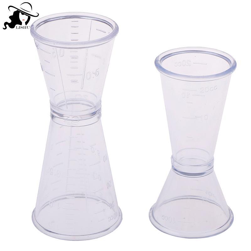 LISHU Dụng cụ đo lường đồ uống trong suốt Cotail Measure Cup Bar Phụ kiện th