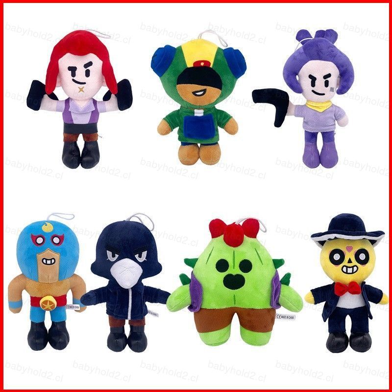 BH2 Brawl Stars Shelly Colt Leon Spike Brock Crow Plushie Nhân vật trò chơi dễ thương Đồ chơi nhồi b