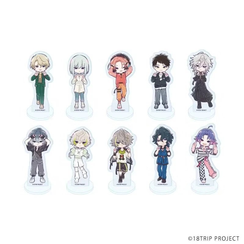 Standee Game 18TRIP mô hình Hikaru Shikarei Soe Kumo Shichi Kiyoko mica Acrylic trang trí bàn học qu